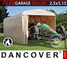 Portable Garage 2.5x5.15x2.15 m, Beige
