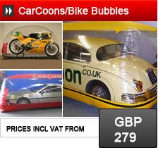 CarCoons and Bike Bubbles - storage solutions for cars and motorcycles