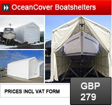 Oceancover boats shelters, storage for you boat